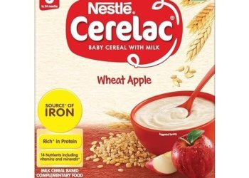 Nestle Cerelac Baby Cereal with Milk , Wheat Apple , 300g